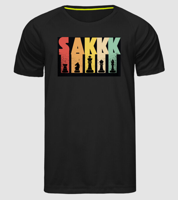SAKK minta fekete pólón