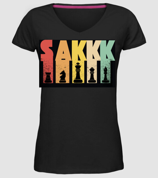 SAKK minta fekete pólón