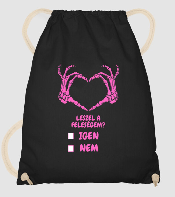 LÁNYKÉRŐS minta fekete pólón