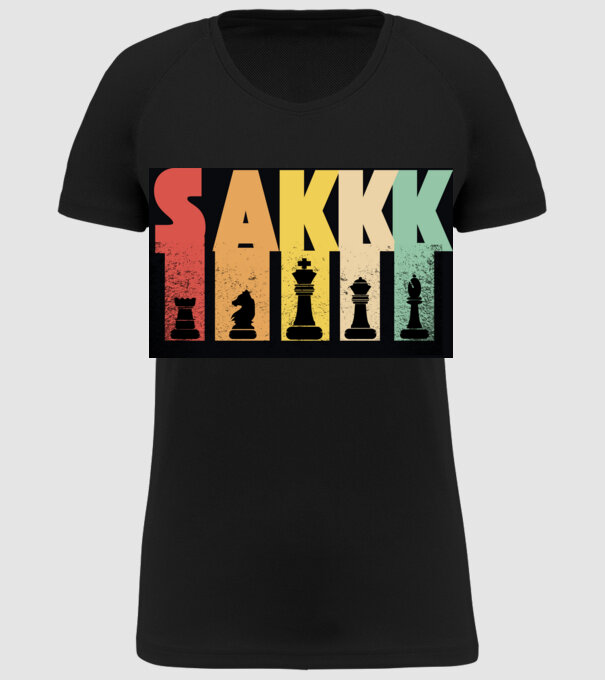 SAKK minta fekete pólón