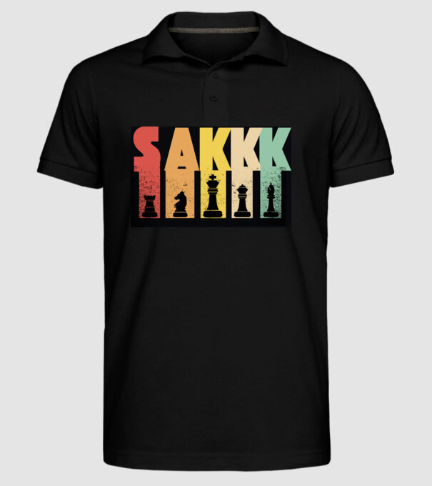 SAKK minta fekete pólón