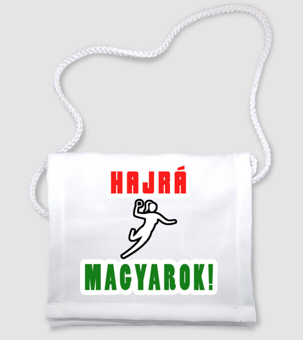 Hajrá, magyarok! Női kézilabda minta minta fehér pólón