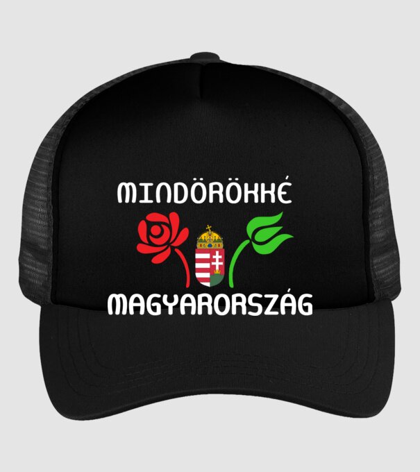 Mindörökké Magyarország minta fekete pólón