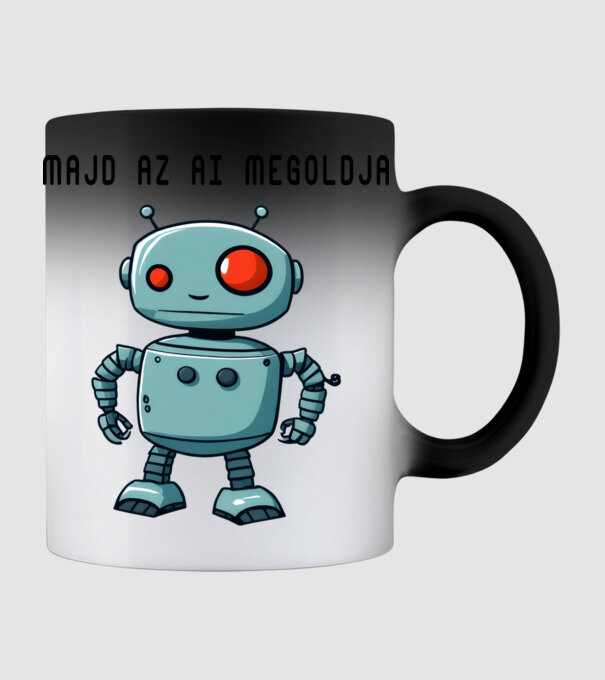 Majd az AI megoldja minta fekete pólón