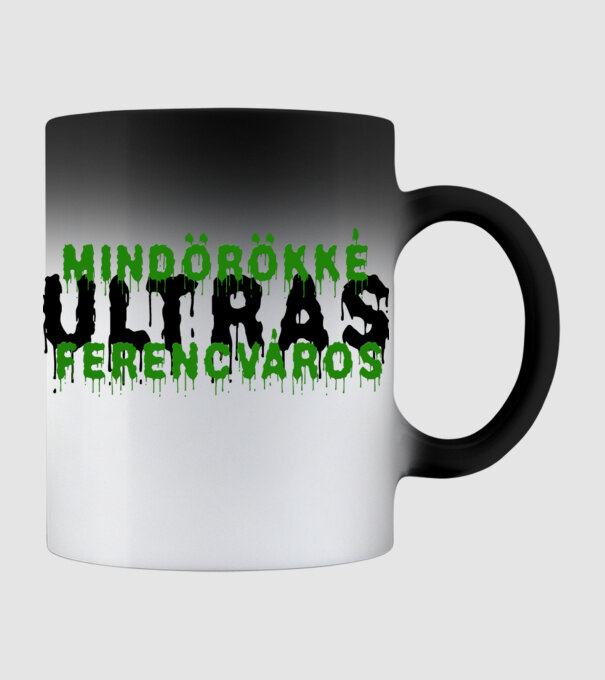 Mindörökké Ultras Ferencváros - világos minta fekete pólón