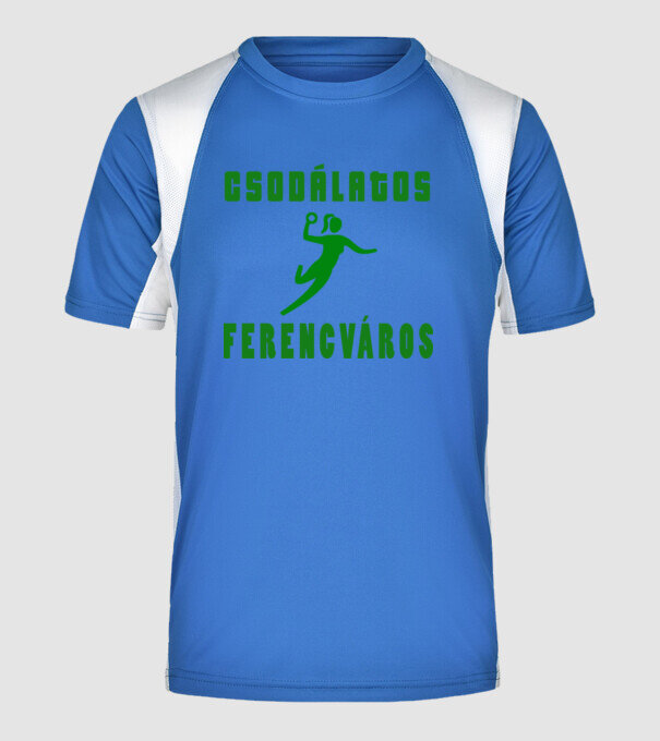 Csodálatos Ferencváros - kézilabda minta királykék pólón