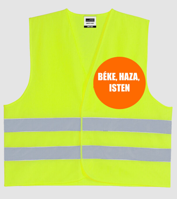 Béke.jpg minta neonsárga pólón