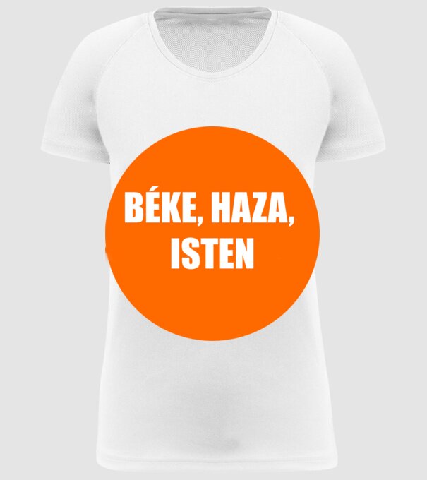 Béke.jpg minta fehér pólón