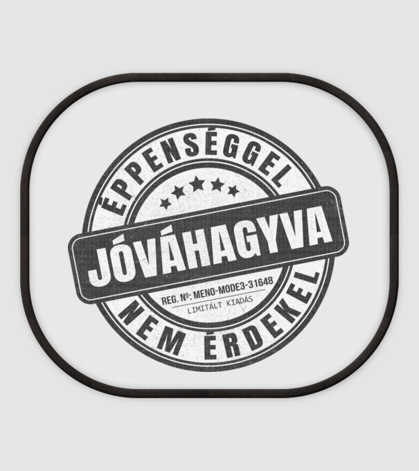Jóváhagyva bélyegző - nem érdekel minta fehér pólón