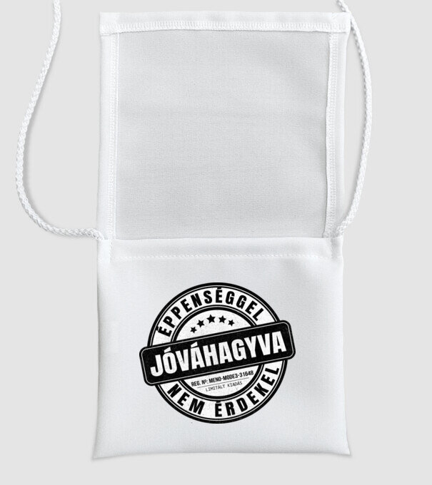 Jóváhagyva bélyegző - nem érdekel minta fehér pólón
