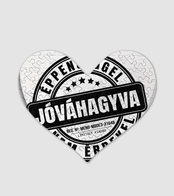 Jóváhagyva bélyegző - nem érdekel minta fehér pólón