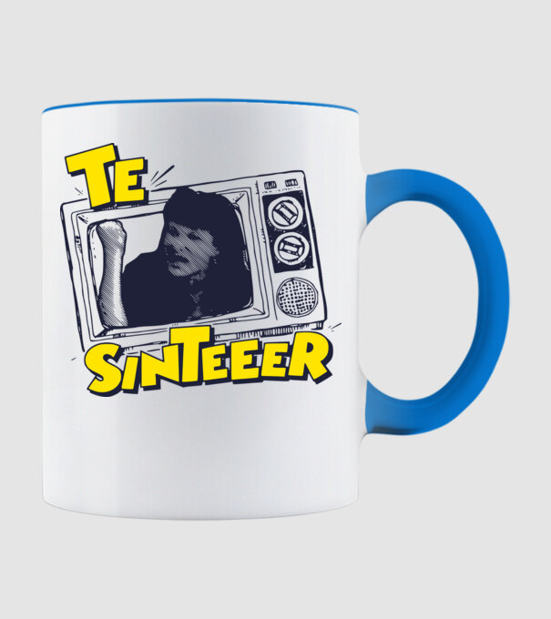 Te Sinter  minta világoskék pólón