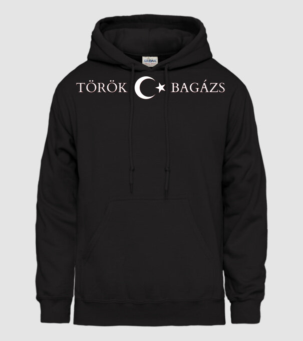 Török Bagázs  minta fekete pólón