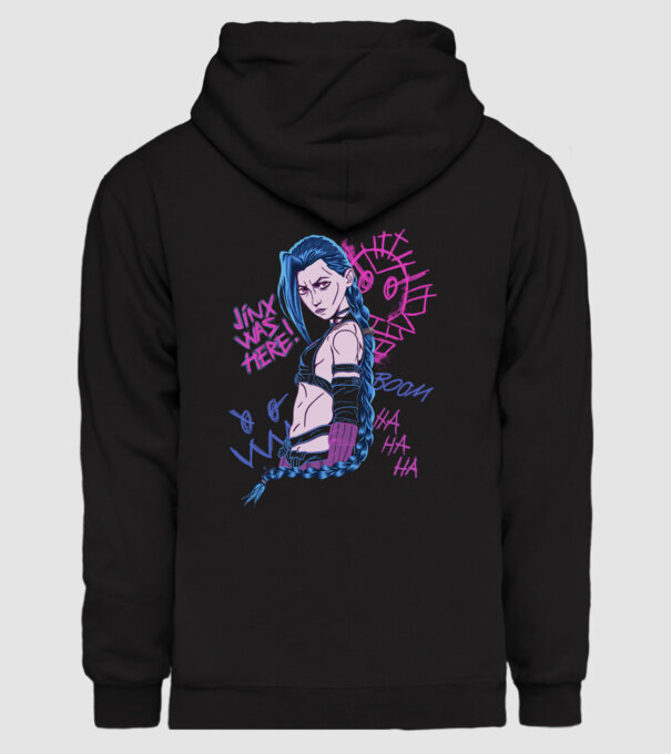 JinxByMe minta fekete pólón