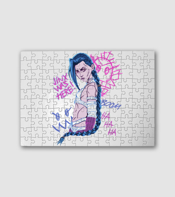 JinxByMe minta fehér pólón