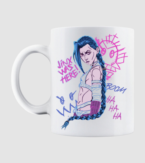 JinxByMe minta fehér pólón