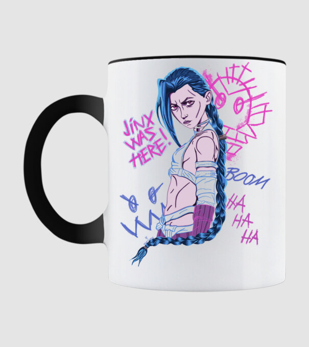 JinxByMe minta fekete pólón