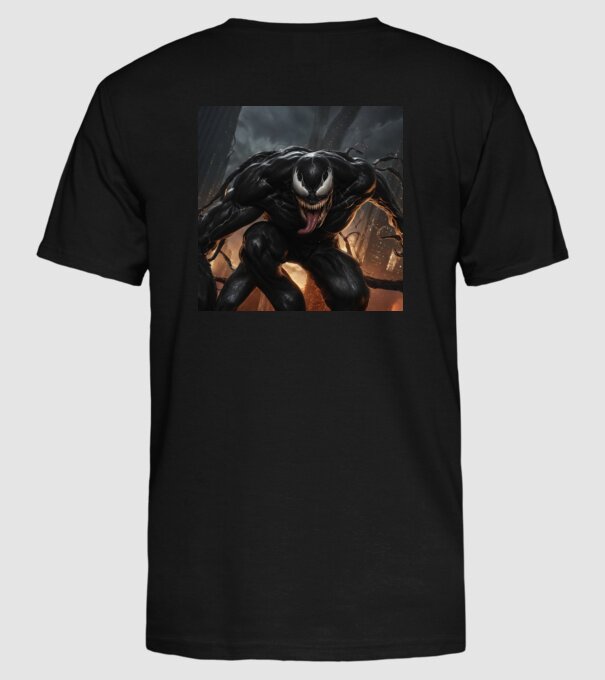 Venom minta fekete pólón