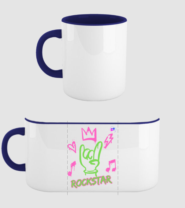 Rockstar minta sötétkék pólón