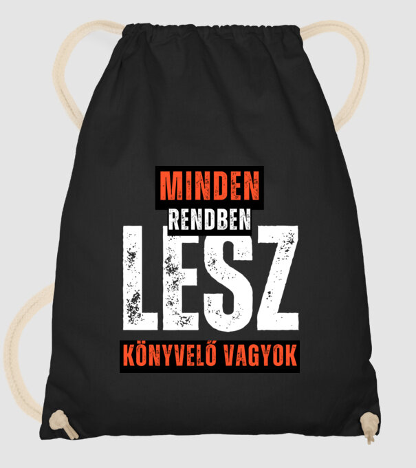 Minden renden lesz, könyvelő vagyok minta fekete pólón