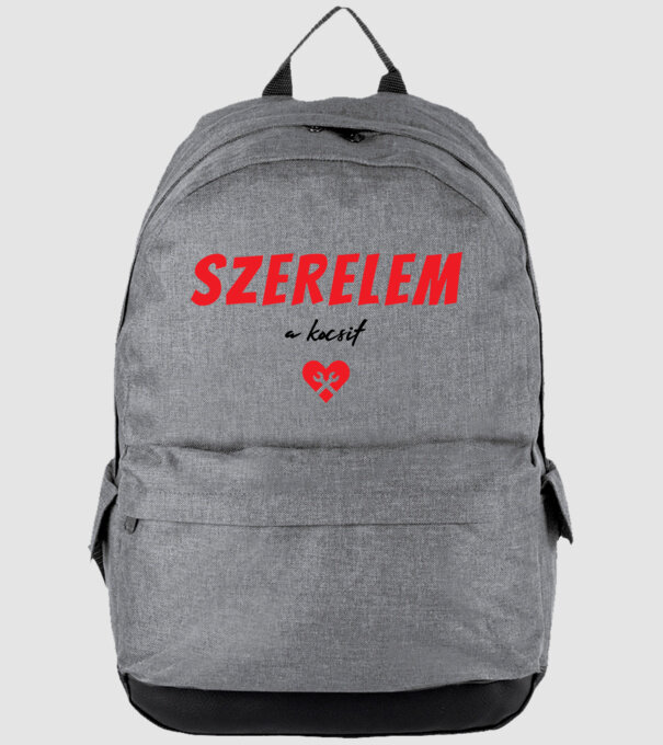 szerelem a kocsit minta szürke pólón