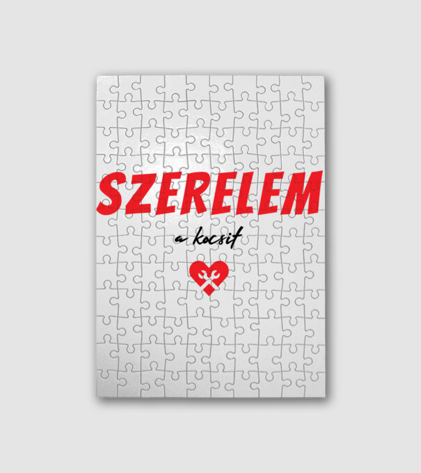 szerelem a kocsit minta fehér pólón