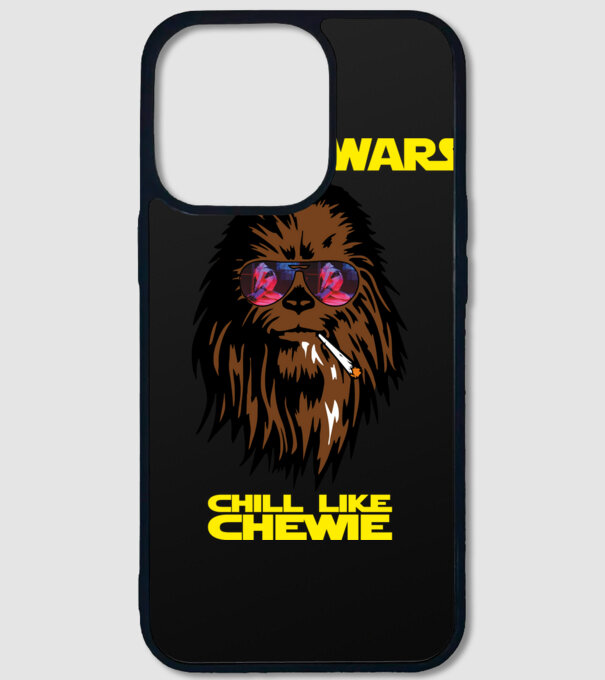 chewie minta fekete pólón