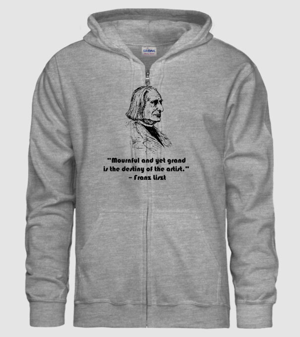 CT- LISZT minta szürke pólón