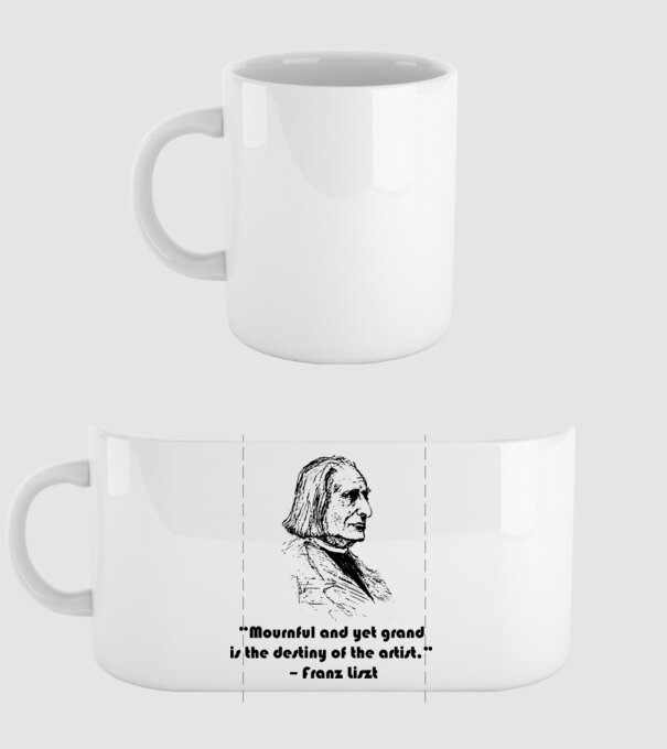 CT- LISZT minta fehér pólón