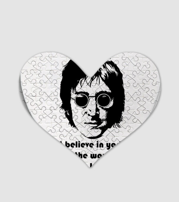 CT- Lennon minta fehér pólón