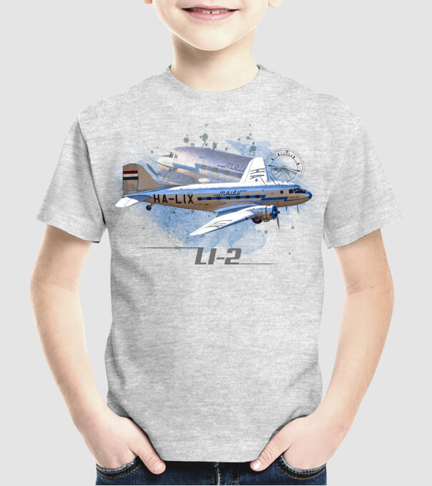 Li-2 minta szürke pólón