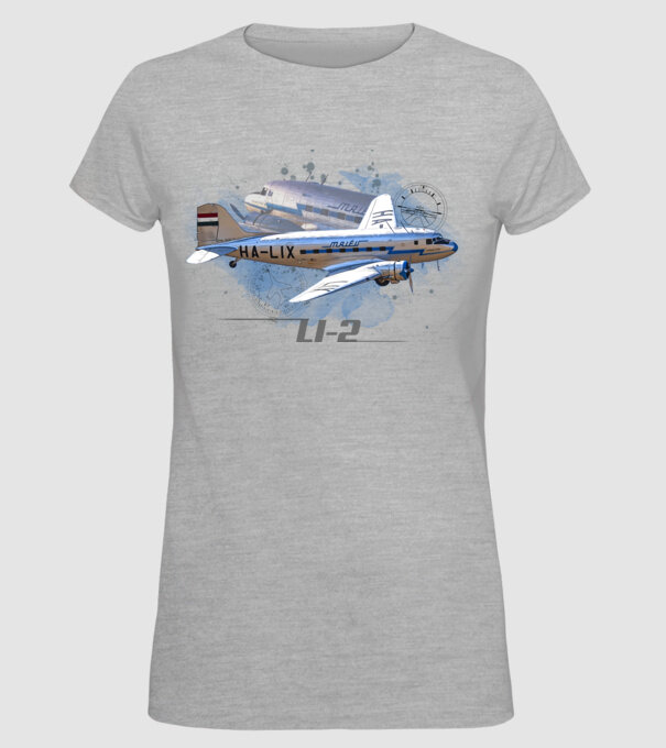 Li-2 minta szürke pólón