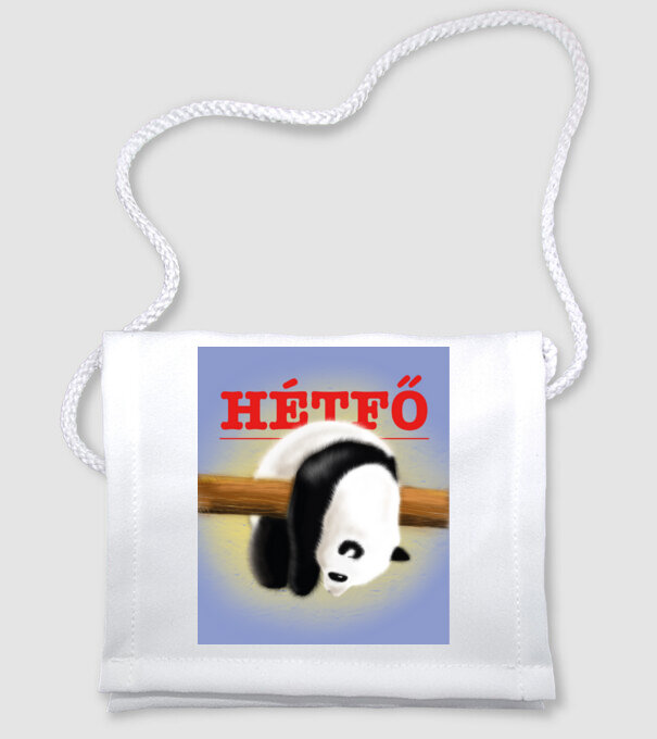 hétfő minta fehér pólón
