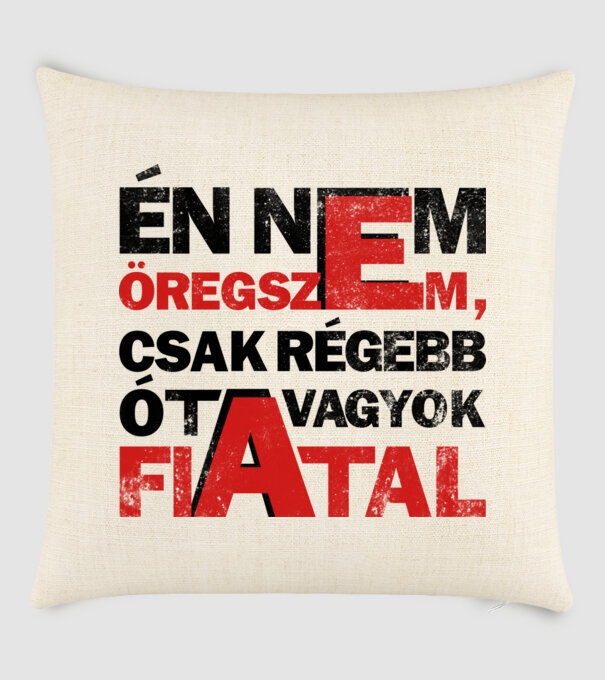 én nem öregszem minta homokszín pólón