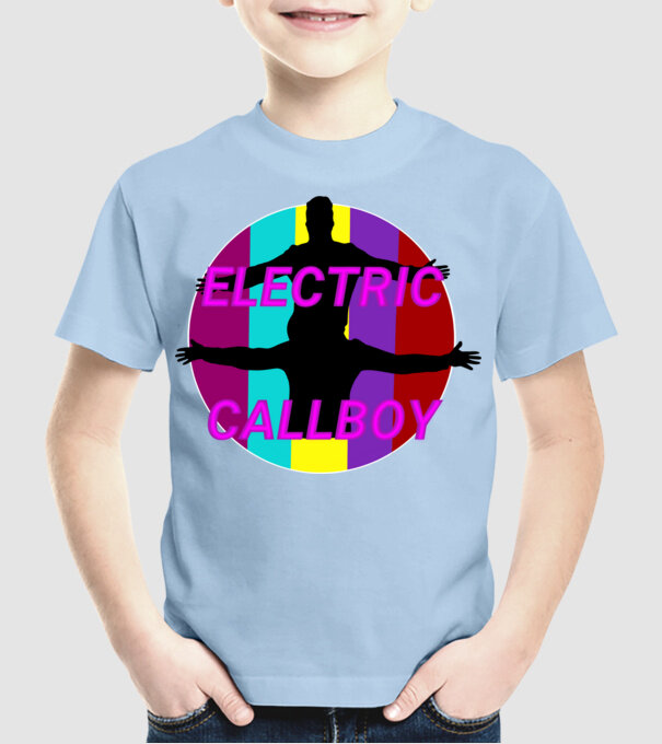 Electric Callboy minta világoskék pólón