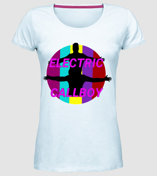 Electric Callboy minta világoskék pólón