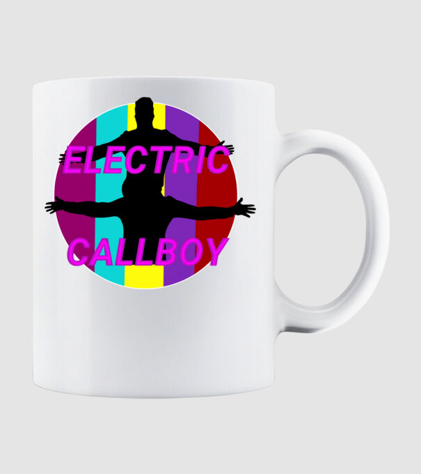 Electric Callboy minta fehér pólón