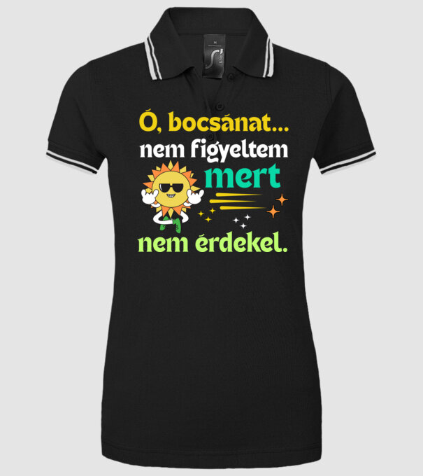 Ó bocsánat nem figyeltem mert nem érdekel minta fekete pólón