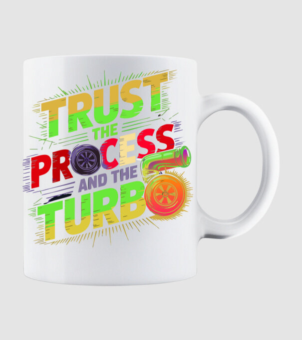 TURBO DSG minta fehér pólón