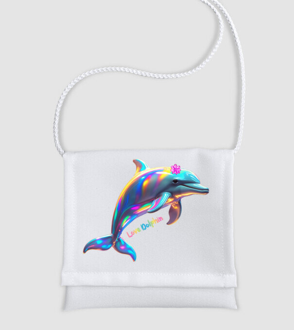 Delfin Kaland minta fehér pólón