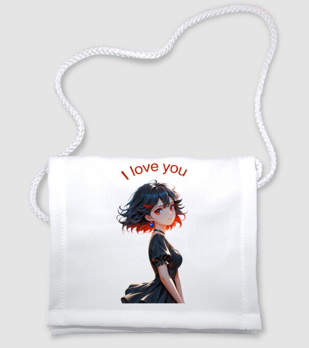 I Love You – A Sötét Romantika minta fehér pólón