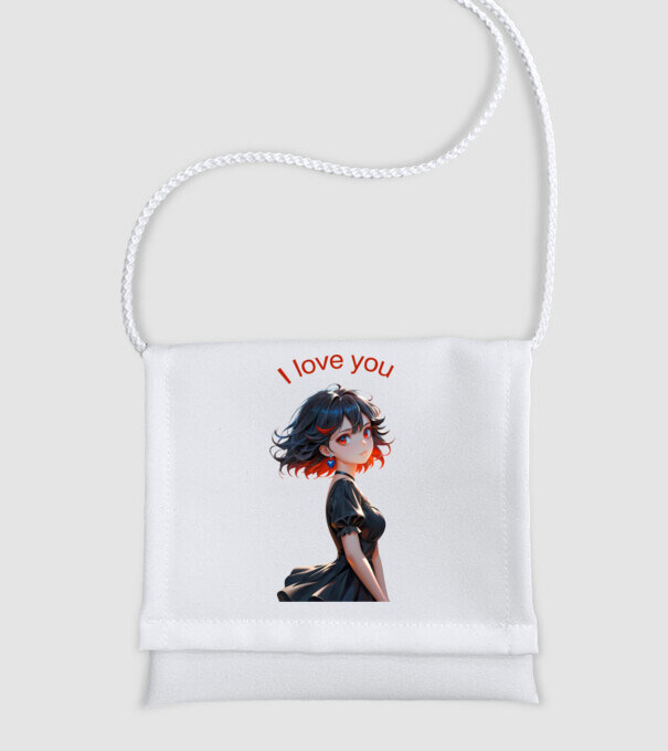 I Love You – A Sötét Romantika minta fehér pólón
