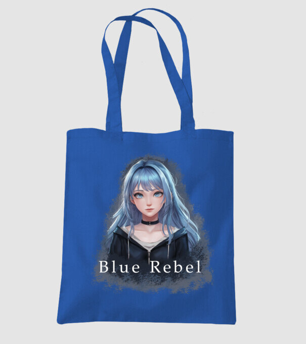 Blue Rebel – A Lázadás Színe minta királykék pólón