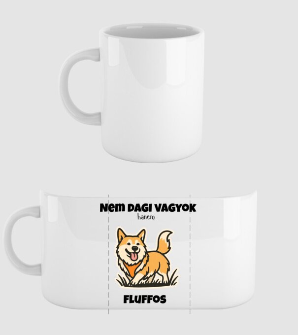 Nem Dagi, Csak Fluffos minta fehér pólón