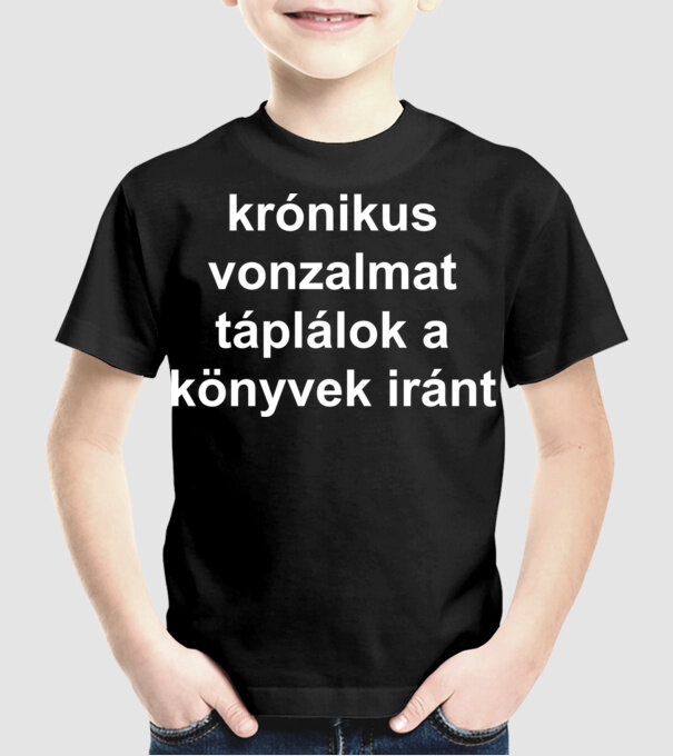 krónikus.fehér minta fekete pólón