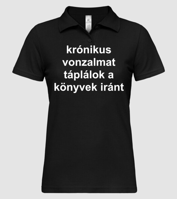 krónikus.fehér minta fekete pólón