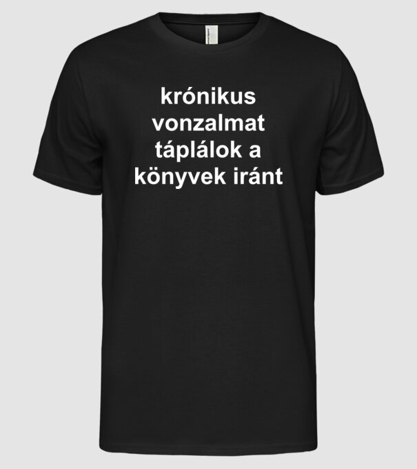 krónikus.fehér minta fekete pólón
