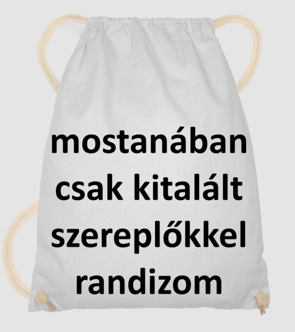 kitalált sz. f minta fehér pólón