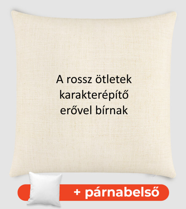rossz ötletek.feket minta homokszín pólón