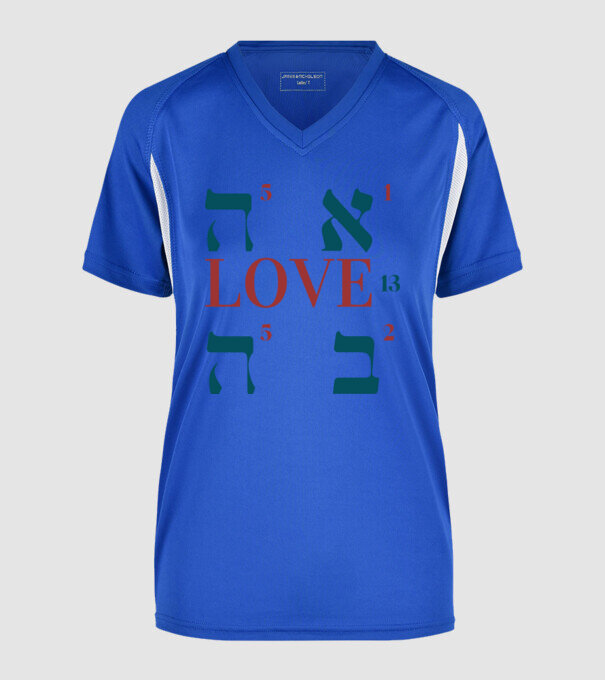 Ahava Love nr1 minta királykék pólón